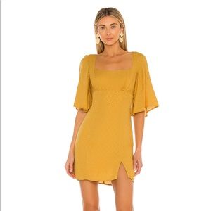 House of Harlow 1960 x REVOLVE Imani Mini Dress in Mustard, size small